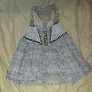 Gemstones printed halter top